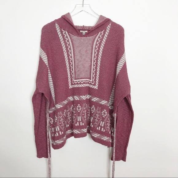 Urban Outfitters | Ecoté patterned side tie poncho - Picture 2 of 8